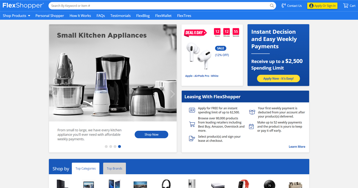 FlexShopper Lease-to-Own | Top Brands & Retailers